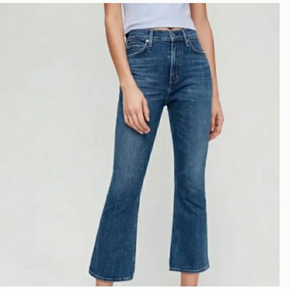 Citizens Of Humanity Demy Cropped Ankle Flare Jeans Moments Sz 26 NWT